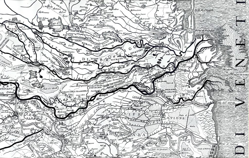Mappa storica del Delta del Po